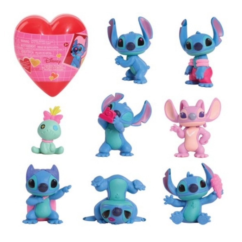 Disney Lilo & Stitch Mini Figures 2025 Heart Valentine Mystery Collectible NEW
